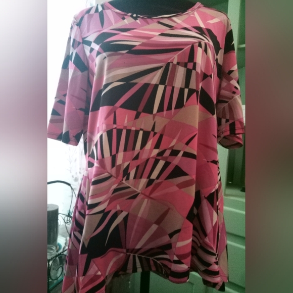 Colorful New Directions hi low Blouse Size Large - Picture 1 of 6